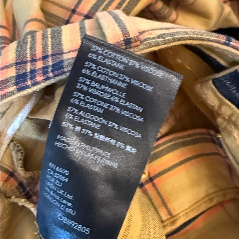 Anthropologie Maeve The Essential "Slim Kick Flare Plaid Pants Sz 6 - Picture 4 of 5